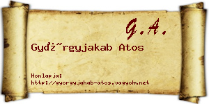Györgyjakab Atos névjegykártya